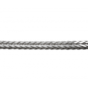 Sterling Silver 925 Foxtail/Rope Chain, 3 mm