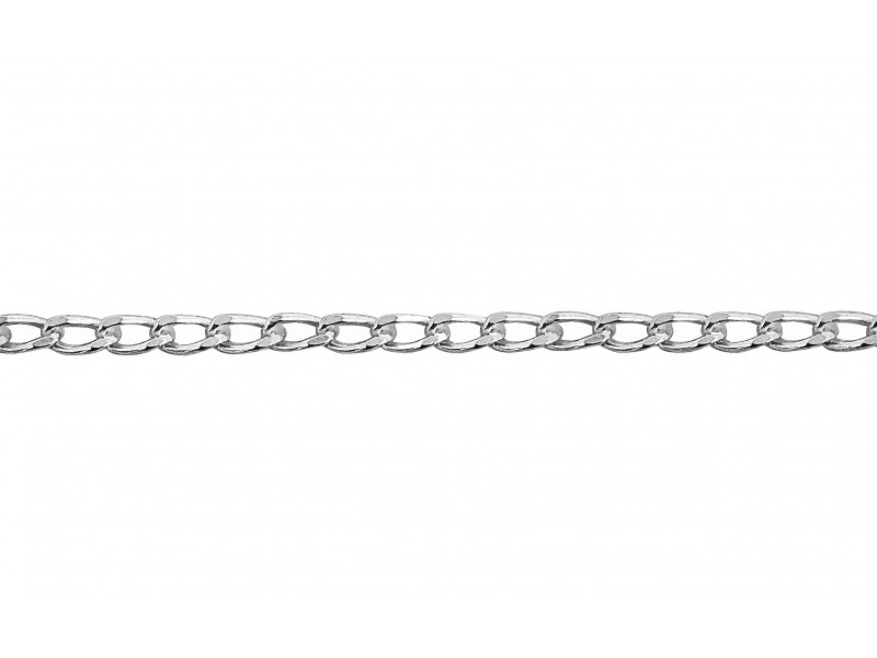 Sterling Silver 925 Open Curb Chain (54)