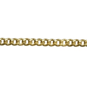18K Gold Filled Thick Curb Chain - 6mm x 8mm / 1.5mm Wire