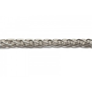 Sterling Silver 925 Spiga Chain, 3.2 mm