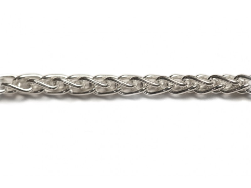 Sterling Silver 925 Spiga Chain, 3.2 mm