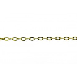 Gold Plated Brass Chain - 3.3mm x 5.3mm