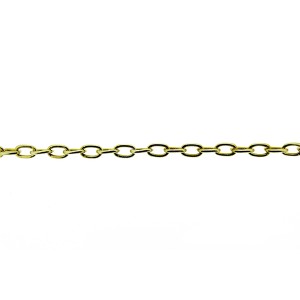 Gold Plated Brass Chain - 3.3mm x 5.3mm