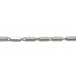 Sterling Silver 925 Square Wire Bar and Round Links (46)