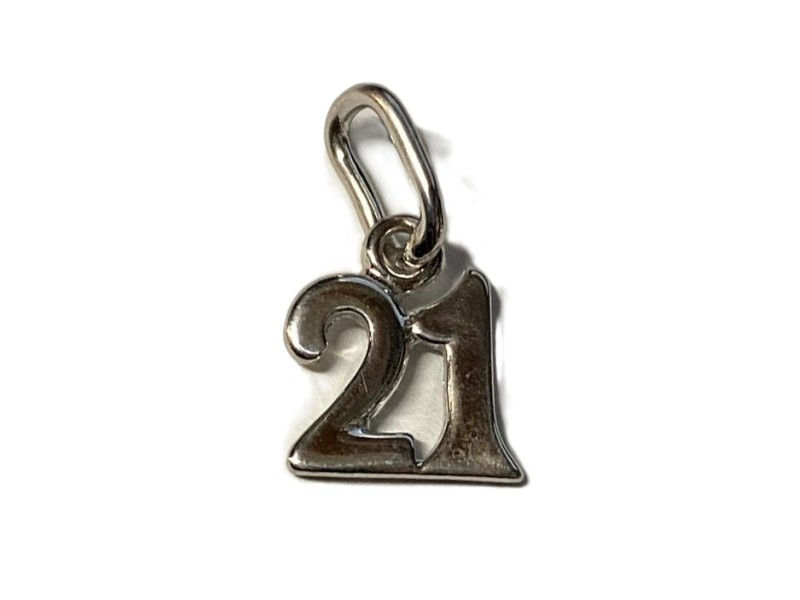 S925 SILVER 21 BIRTHDAY PENDANT 