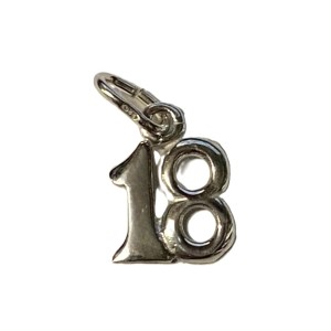 S925 SILVER 18 BIRTHDAY PENDANT 