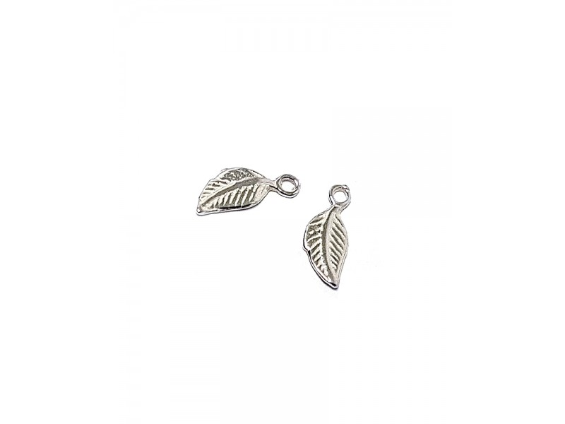 Sterling Silver 925 Leaf Charm 