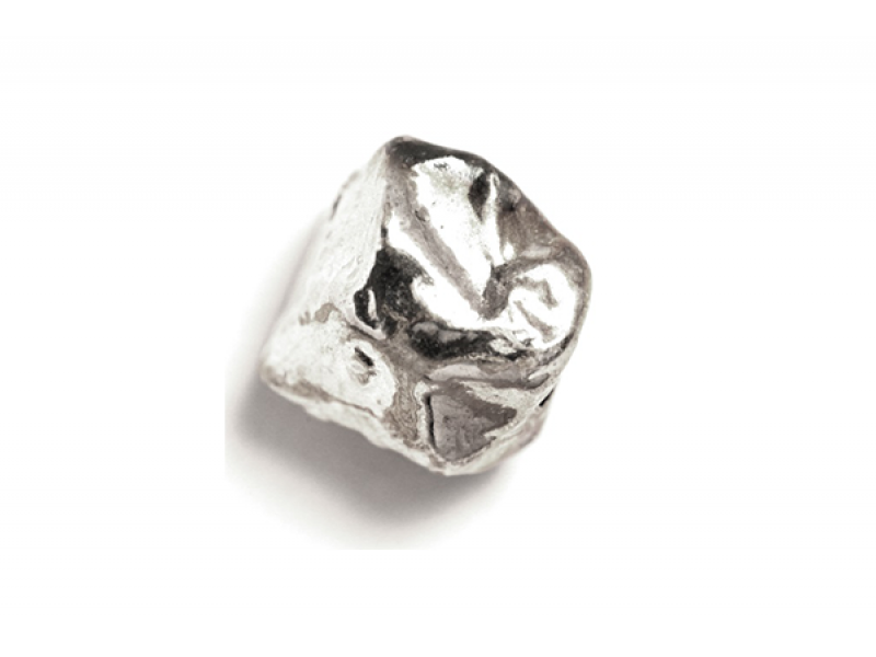 Sterling Silver 925 Nugget Bead 13.5mm x 19mm