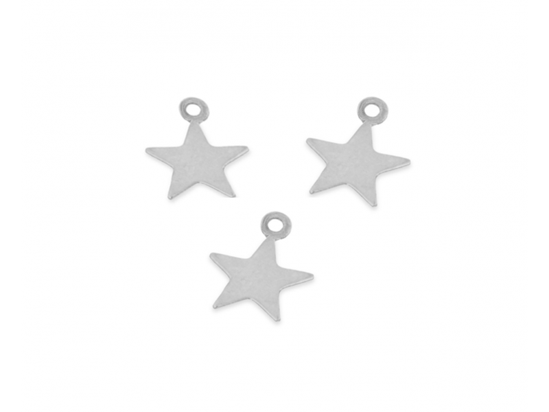 Sterling Silver 925 Tiny Star Charm