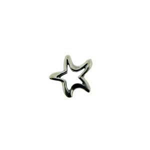 Sterling Silver 925 Starfish Cut-Out Charm