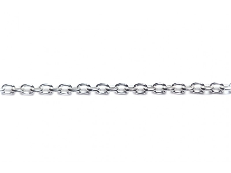 Sterling Silver 925 Round Trace Chain Forzatina, 2 mm (63)