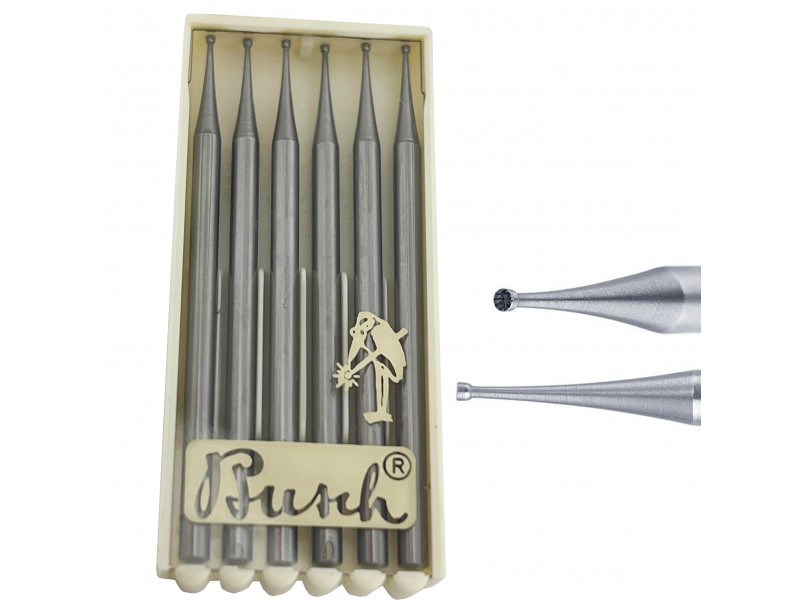 Busch Cup Concave Burrs various sizes 1.00mm - 1.80mm