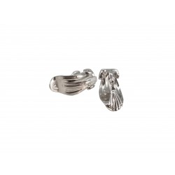 Sterling Silver 925 Complete Ear Clip with Loop