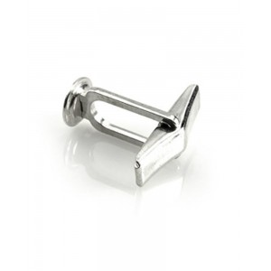 Silver 935 Cufflink Finding, Complete unit, sprung