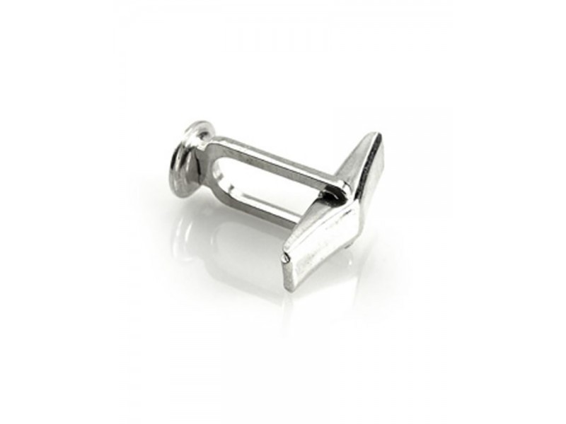 Silver 935 Cufflink Finding, Complete unit, sprung