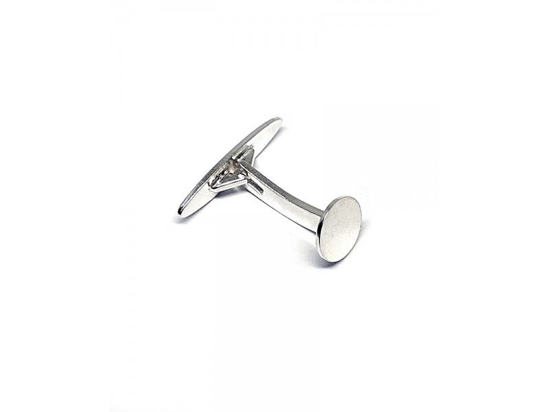 Sterling Silver 925 Cufflink finding, Complete unit, unsprung