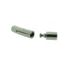 Stainless steel click lock I/DA 3mm for round braided leather