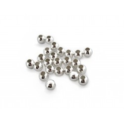 PACK OF, S925 2-HOLES BEAD 5.0mm, 1.5mm HOLE