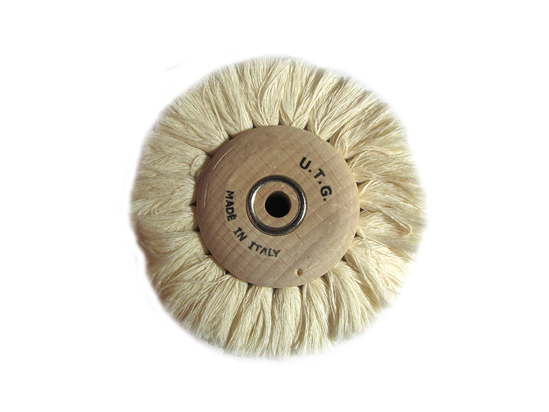 Cotton Brush, Wood Hub, 100mm