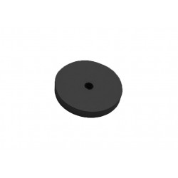 Medium flat edge silicon carbide wheel, 7/8", black
