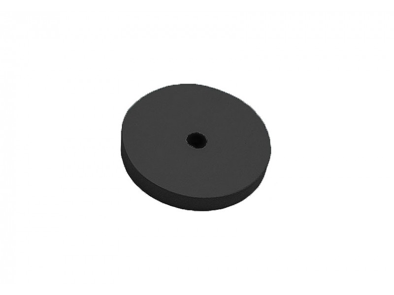 Medium flat edge silicon carbide wheel, 7/8", black