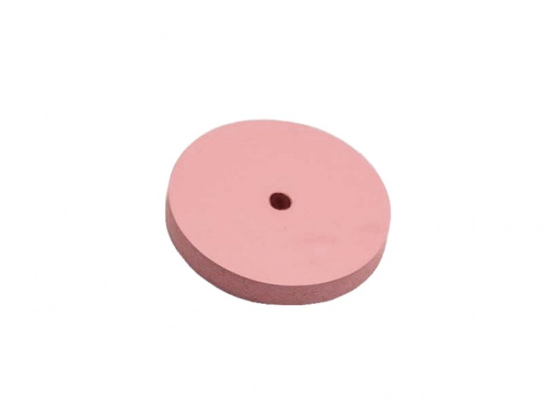 Extra fine flat edge silicon carbide wheel, 5/8", pink