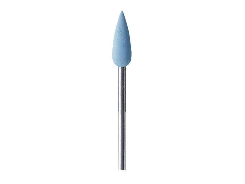Fine Silicon Cone on Shank 2.38mm, blue