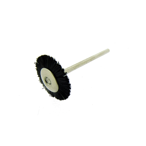 Stiff Bristle Wheel Brush 3/4'' on 2.34mm shank 