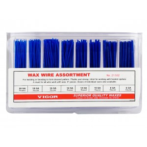 Wax Wire Assortment Round 0.8mm - 4.1mm, length 10cm
