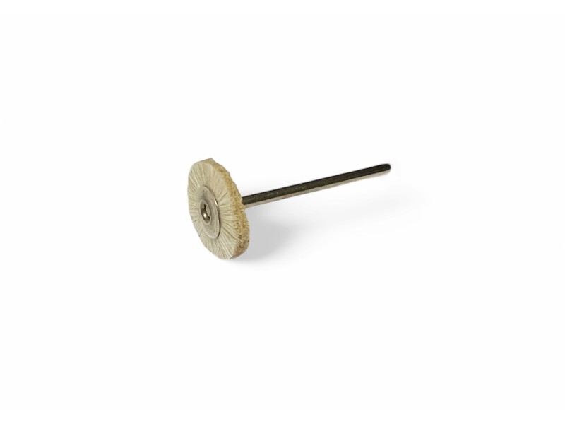 soft mounted white wide polishing brush