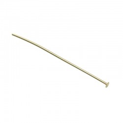 Gold Filled Head Pin 1.5'' x 0.5mm - pack of 10