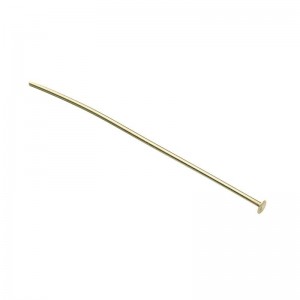 Gold Filled Head Pin 1.5'' x 0.5mm - pack of 10