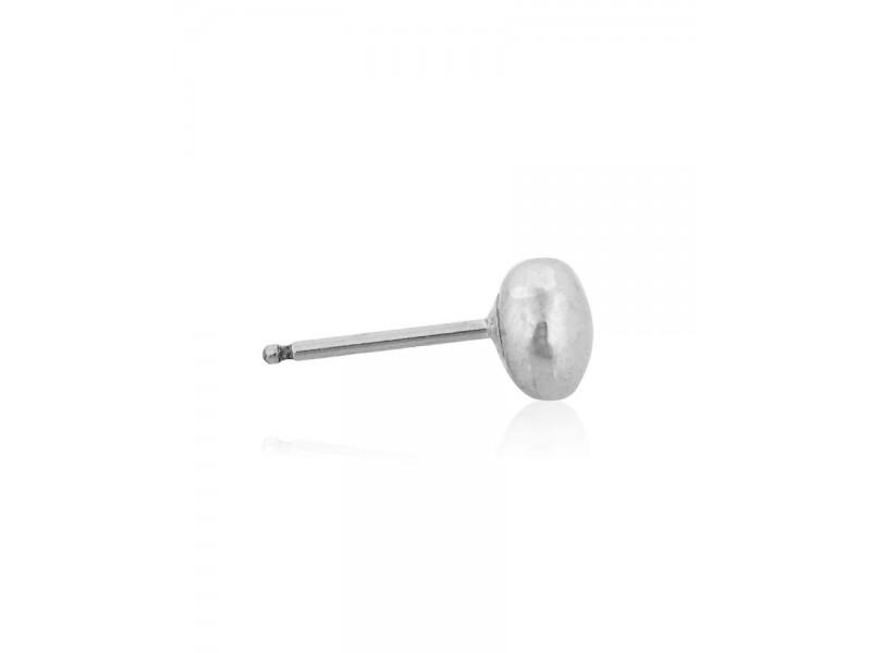 Sterling Silver 925 Flat Ball Stud - 7mm