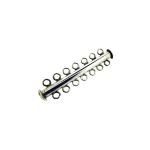 Sterling Silver 925 7 Strand Tube Clasp