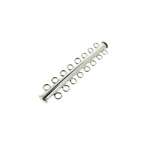 Sterling Silver 925 8 Strand Tube Clasp 