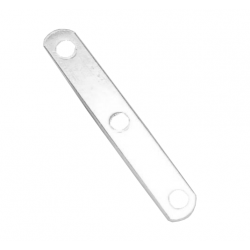 Sterling Silver 925 3 hole Separator Bar, 4mm spaces 