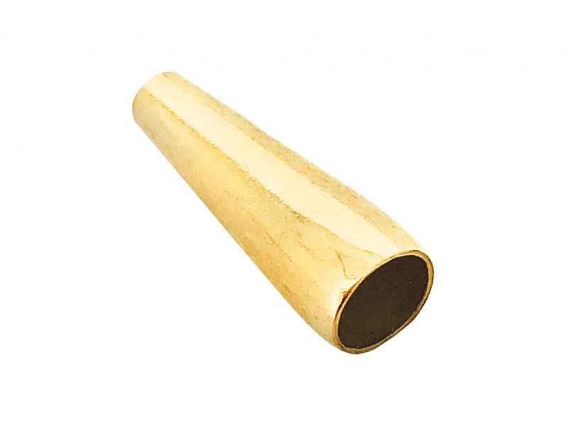 GOLD FILLED TAPERED BEAD, CONE MEDIUM (12mm LONG, 2 & 4mm HOLES)  