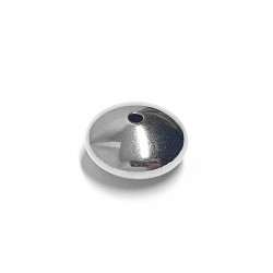 Sterling Silver 925 Saucer bead 4mm