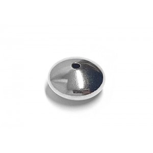 Sterling Silver 925 Saucer bead 5mm