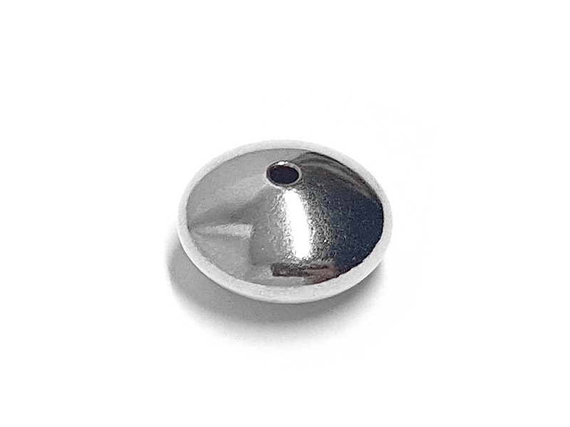 Sterling Silver 925 Saucer bead 9mm