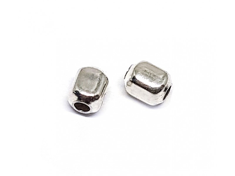 Sterling Silver 925 Square Bead 4mm