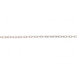 Sterling Silver 925 Fine Drawn Cable Link Chain - 2.2mm x 1.2 mm (60)