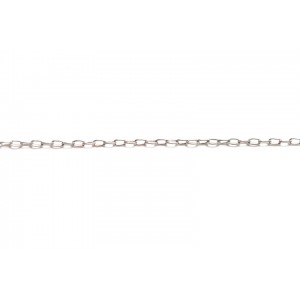 Sterling Silver 925 Fine Drawn Cable Link Chain - 2.2mm x 1.2 mm (60)