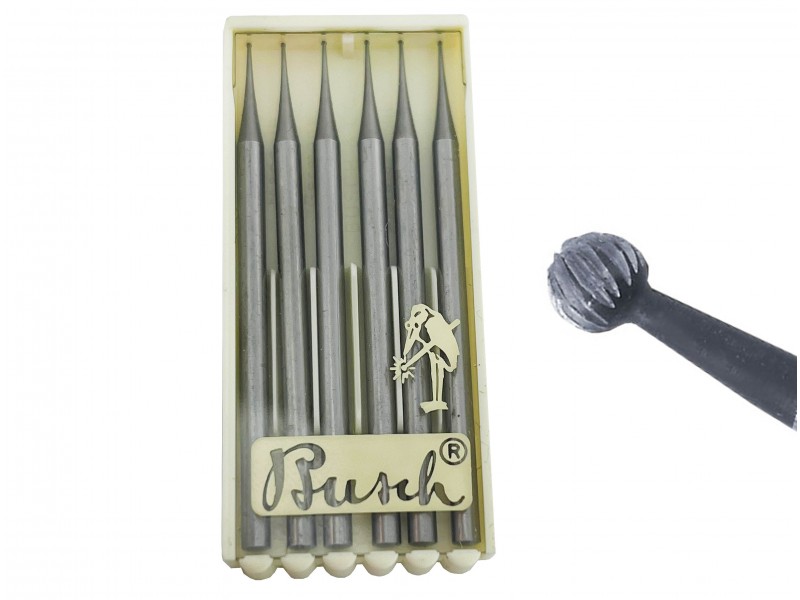 BUSCH ROUND BUR, 0.6mm, (2.34mm SHANK)   