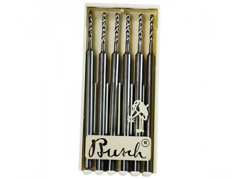 BUSCH TWIST DRILL,  SIZES 1.1MM, (2.34mm SHANK) 