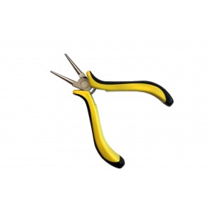 ROUND NOSE PLIER WITH YELLOW HANDLE
