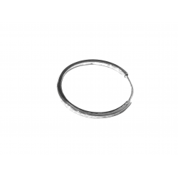 Sterling Silver 925 Flat Hoop Earring - 60mm