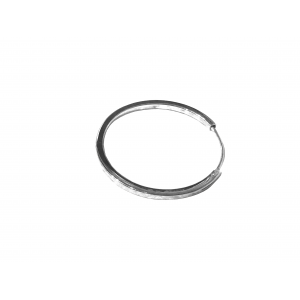 Sterling Silver 925 Flat Hoop Earring - 50mm