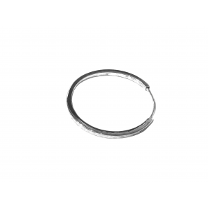 Sterling Silver 925 Flat Hoop Earring - 55mm