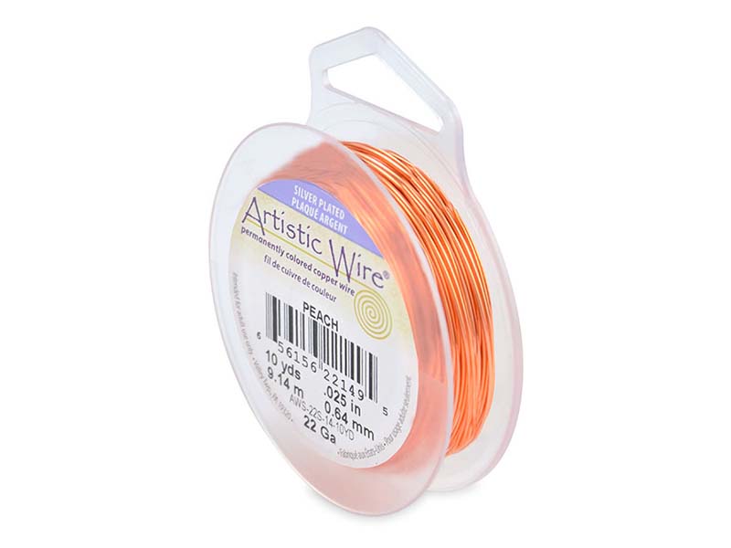 Artistic Wire - Peach - 0.64mm x 9.14mtrs